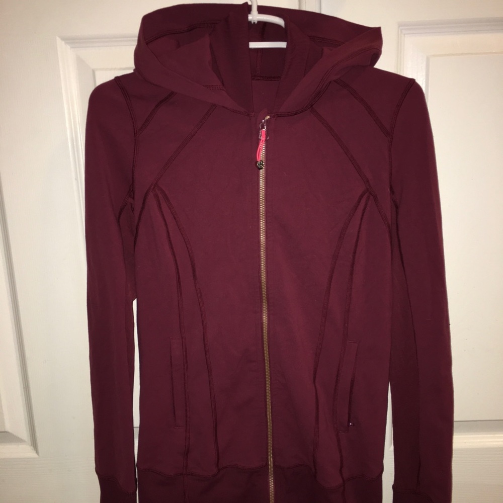 Burgundy longer Lululemon size 6